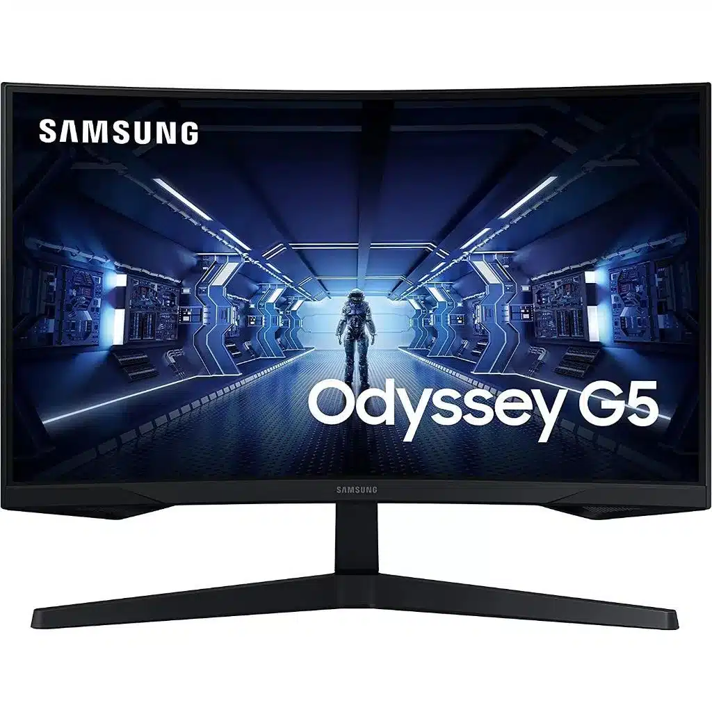 Samsung Odyssey G5 Curved Gaming Monitor, 27Inch, WQHD – LC27G55TQWMXZN